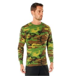 Rothco Mens Long Sleeve Color Camo T-Shirt