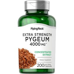Piping Rock Pygeum Supplement 4000 mg | 200 Capsules | Pygeum Africanum Bark Extract | Extra Strength | Non-GMO, Gluten Free