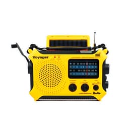 Kaito KA500 5-way Powered Solar Power,Dynamo Crank, Wind Up Emergency AM/FM/SW/NOAA Weather Alert Radio with Flashlight,Reading Lamp and Cellphone Charger, Yellow