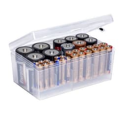 Dial Industries, Inc. Dial Industries Battery Storage Organizer Case, 12 AAA, 12 AA, 6 C, 4 D