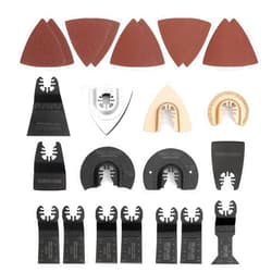WORKPRO 25-piece Oscillating Multitool Accessories, Quick Release Oscillating Saw Blades to Cut Wood Metal Plastic, Fit Dewalt Worx Milwaukee Black&Decker Rockwell Makita Fein Craftsman