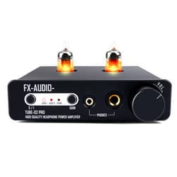 KGUSS FX-Audio Tube-02 Pro Tube Headphone Amplifier, Vacuum 5725 Tube Preamp, Mini Hi-Fi Integrated Stereo Class A amp supports 32-600 ohms of Headphones, for Stereo Amplifier/Active Speaker