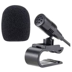 MICMXMO 3.5mm Car Microphone, Mic for Car Vehicle Head Unit GPS DVD Enabled Stereo Audio Radio Assembly Mic with 3m Cable, Plug and Play
