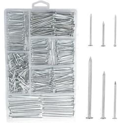 JEGONFRI 376pcs Premium Hardware Nails Assortment Kit, Maximum Length 2 Inches Galvanized Nails, Picture Hanging Nails, Wood Nails, Wall Nails with Storage Box | 6 Sizes