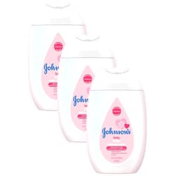 Johnson's Baby Johnson's Moisturizing Mild Pink Baby Lotion with Coconut Oil for Delicate Baby Skin, Paraben-, Phthalate- & Dye-Free, Hypoallergenic & Dermatologist-Tested, Baby Skin Care, 3.4 Fl. Oz (Pack of 3)