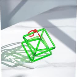 YongFeiCryatal 5inch Chakra green Optically Clear Quartz Crystal Singing Merkaba Pyramid Healing Musical Instrument
