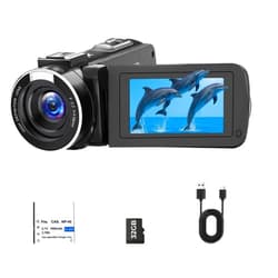 CAMWORLD Camcorder Video Camera, Digital Camera 1080P 18X Digital Zoom Cam Corder with Fill Light, 3