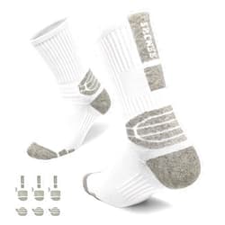 Tgzwme Basketball Soccer Crew Socks,3 Pairs Cushioned Athletic Sports Socks Compression Running Crew Socks for Men Women