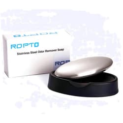 ROPTO Stainless Steel Soap Hand Odor Remover Bar Eliminating Smells Like Onion Garlic Scents from Hands and Skin Kitchen Gadgets