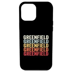 Greenfield California Greenfield CA Retro Vintage iPhone 12 Pro Max Greenfield California Greenfield CA Retro Vintage Text Case