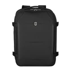 Victorinox Crosslight Boarding Bag - Lightweight Laptop Backpack for Traveling Essentials - Sleek Business Backpack Made from Recycled Materials - Black