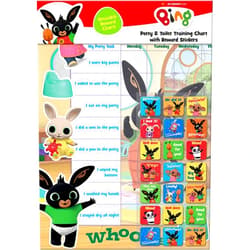 Paper Projects 01.70.30.014 Bing Potty & Training Reward Chart and Reusable Stickers
