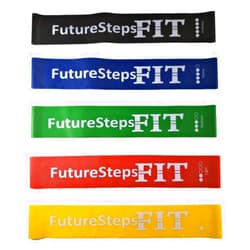 FUTURESTEPS Resistance Bands for Legs and Butt - Stretch Bands Set - Workout Resistance Bands | 5 Pieces | Five Levels of Resistance