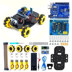 LAFVIN 4WD Mecanum Robot Car Kit Smart DIY Project Compatible with Arduino IDE