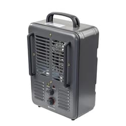 Comfort Zone Electric Portable Milkhouse Style Utility Space Heater with Adjustable Thermostat, Overheat Protection, and Safety Tip-Over Switch, Ideal for Garage or Greenhouse, 1,500W, CZ798