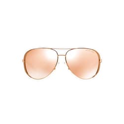 Michael Kors MK5004 Chelsea Sunglasses, Rose Gold/Taupe/Rose Gold Mirrored, 59 mm