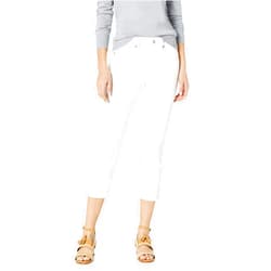 NYDJ Chloe Capri Jeans in Optic White