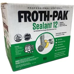 Belgrade Parts & Service, Inc. Froth-Pak Foam Sealant, Cream, 3.3 lb., Gaps/Cracks,12030014 Froth-Pak 12 Low GWP Spray Foam Sealant Kit - 12 Board Feet