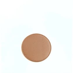 OLETHA Aesthetic Drink Coasters Set of 4 for Coffee Dining Table & Office Desk, Round Shape, Tan