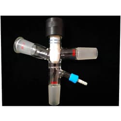 Gamalab Glass Vacuum Cut Off Adapter Joints 29/42 with GL14, Vacuum Isolation Cows