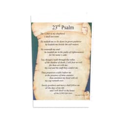 SNUSAZT Psalm 23 Christian Bible Quotes Christian Art Vintage Poster Canvas Poster Bedroom Decor Office Room Decor Gift Unframe-style 12x18inch(30x45cm)