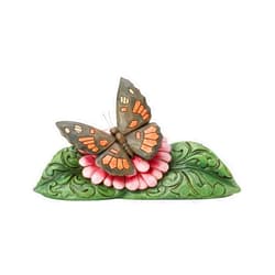 Enesco Jim Shore Heartwood Creek Nature's Meadow Painted Lady Butterfly Miniature Figurine, 3 Inch, Multicolor