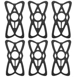 Kinizuxi Motorcycle Phone Mount Tether 6 Pack,Replacement Silicone Bands for Bike Phone Holder, Phone Holder Grip Rubber Strap Security Bands for Bike, Bicycle,Motorcycle, Handlebar,Scooter