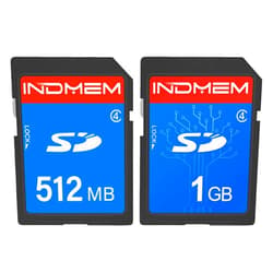 Pefishop INDMEM SD Card 512MB+1GB,Class 4 Flash Memory Card 1GB MLC Standard Secure Digital Cards Camera Cards