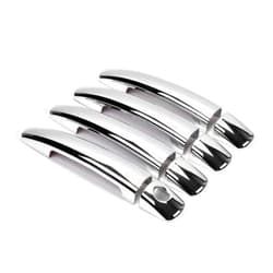 Dreamseek 8 pcs Door Handle Cover for Peugeot 207 308 407 408 3008 C4 C6 2004-2015 Exterior ABS Molding Protector Chrome Trim