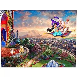 Ceaco Thomas Kinkade The Disney Collection Aladdin Jigsaw Puzzle, 750 Pieces Basic, 5