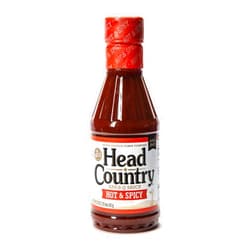 Head Country Bar-B-Q Sauce, Hot & Spicy | Soy Free, Gluten Free Spicy BBQ Sauce With No Added Preservatives | Spicy & Tangy Championship Barbecue Sauce For Pizza, Spuds & Wings | 20 Ounce, Pack of 1