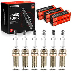 A-Premium Iridium Platinum Spark Plugs Compatible with Land Rover Range Rover 2014-2019, Discovery 2017-2020, Range Rover Sport 2014-2019, Range Rover Velar & Jaguar F-Pace, XF, XJ, XE, Pack of 6