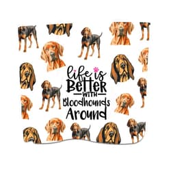 PXTIDY Bloodhound Dog Kitchen Towel Dog Lover Gifts Life is Better with Bloodhounds Around Dish Towel Bloodhound Dog Mom Gifts