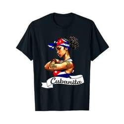 Camiseta Cuban Pride Sayin Cuban Americano Cubanita Flag Cubana Cuba Women Girl Cuban Pride Mujer T-Shirt