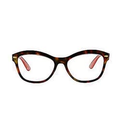 peepers by peeperspecs womens Monterey Bay Blue Light Blocking Reading Glasses, Tortoise/Coral, 52.9 US