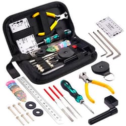 POGOLAB 31Pcs Guitar Tool Kit, POGOLAB Guitar Repair Kit, Luthier Tools, Guitar Winder, Guitar Setup Kit for Guitar Ukulele Bass Mandolin Banjo