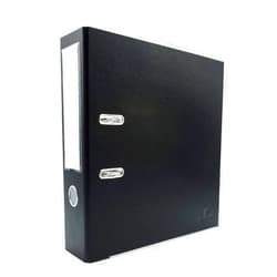 Bindertek 2-Ring 3-Inch Premium Linen Textured Binder, Black (EFN-BK)