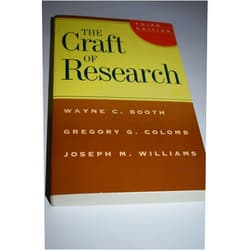 By Wayne C. Booth (Author), Gregory G. Colomb (Author), Joseph M. Williams (Author) & 0 more The Craft of Research, Third Edition (Chicago Guides to Writing, Editing, and Publishing)