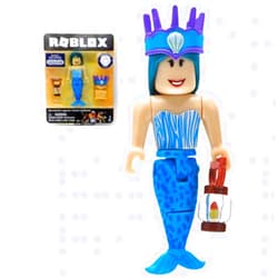 Roblox Gold Collection Neverland Lagoon: Crown Collector Mermaid Single Figure Pack with Exclusive Virtual Item Code