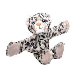 Wild Republic Huggers, Snow Leopard Plush Toy, Slap Bracelet, Stuffed Animal, Kids Toys, 8 inches