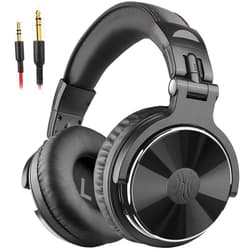 OneOdio Wired Over Ear Headphones Hi-Res Studio Monitor & Mixing DJ Stereo Headsets with 50mm Drivers and 1/4 to 3.5mm Jack for AMP Computer Recording Podcast Keyboard Guitar Laptop - Black