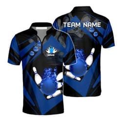 IZI POD Personalized 3D Bowling Shirts for Men Women, Custom Bowling Jersey, Bowlings Polo Shirt, Hawaiian Bowlings Shirt