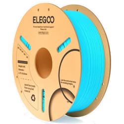 ELEGOO PLA Filament 1.75mm Sky Blue 1KG, 3D Printer Filament Dimensional Accuracy +/- 0.02mm, 1kg Cardboard Spool(2.2lbs) 3D Printing Filament Fits for Most FDM 3D Printers