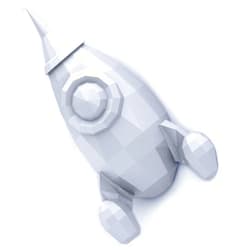 Origadream Model Rocket Kit 3D Paper Craft, NO Scissors Needed - Precut puzzle