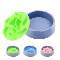 Stankeloko Slow Feeder Dog Bowls Insert, Anti-Choking Puzzle Dog Food Bowls,2-in-1 Puppy Slow Feeder Bowl for Fast Eater, Dog Dishes to Slow Down Eating(Green)
