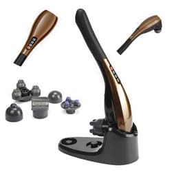 Generic Hand Held Back Massager, Cordless Rechargeable Back Massager with 4 Vibrating Types 4 Speed Levels for Neck Shoulders Arms Back Waist Legs and Feet