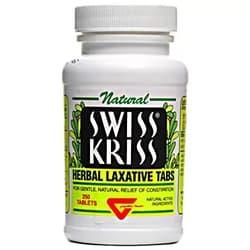 Modern Products Swiss Kriss Herbal Laxative, Tablets 250 ea (Pack of 2)
