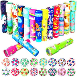 Xeehwb 16 Pcs Classic Kaleidoscopes,Vintage Educational Kaleidoscopes,Retro Kids Kaleidoscope Toy for Return Gifts,Party Favor,Bag Fillers,School Prize,Random Style(Cute Style)