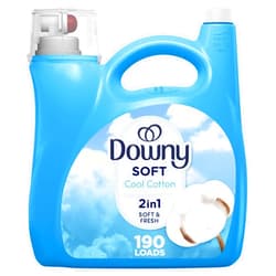 Downy Fabric Softener Liquid, Cool Cotton Scent, 140 fl oz, 190 Loads