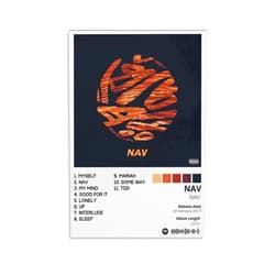 WUYUART Nav Album Cover Canvas Poster Print Music Posters for Room Aesthetic Gift Unframe-style12x18inch(30x45cm)